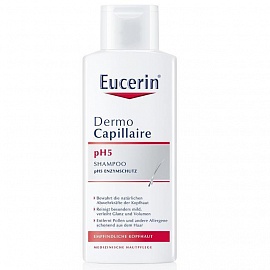 Eucerin 69653 "ДермоКапіляр рН 5" шампунь д/чутливої шкіри голови прид. для щод. викор.250мл
