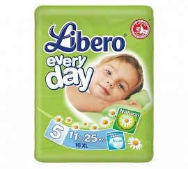 . Libero Everyday Extra Large (11-25)  16.      